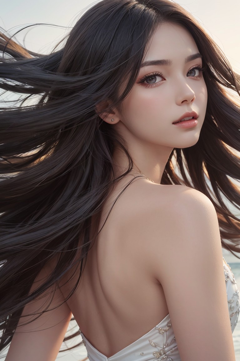 384131-1340291834-hyper realistic art portrait of a stunningly beautiful women, hyper realistic art beautiful long hairstyle, ((detailed long hair.png